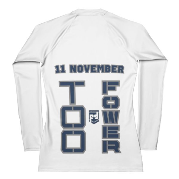 MOM IS A VETERAN TOO FOWER Women's Rash Guard - Image 2