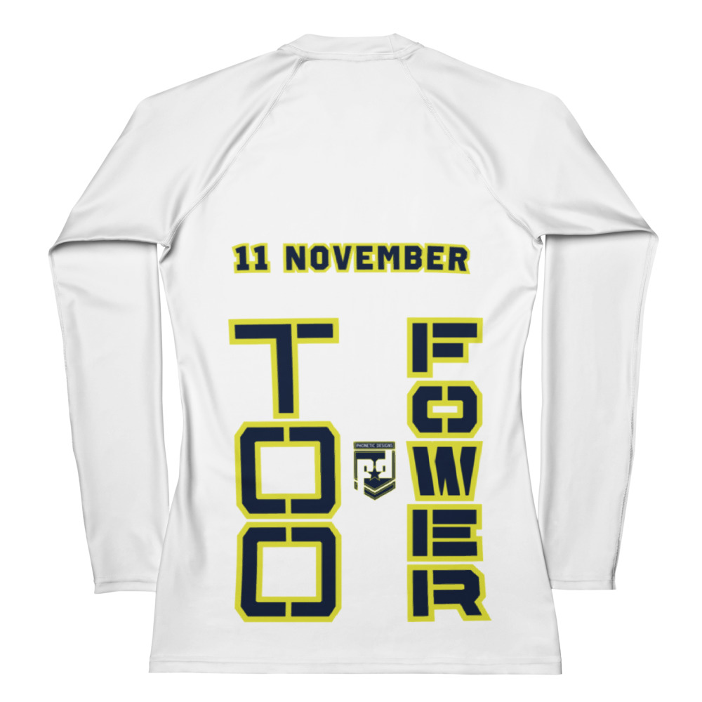 DAD IS A VETERAN TOO FOWER Women's Rash Guard - Image 2