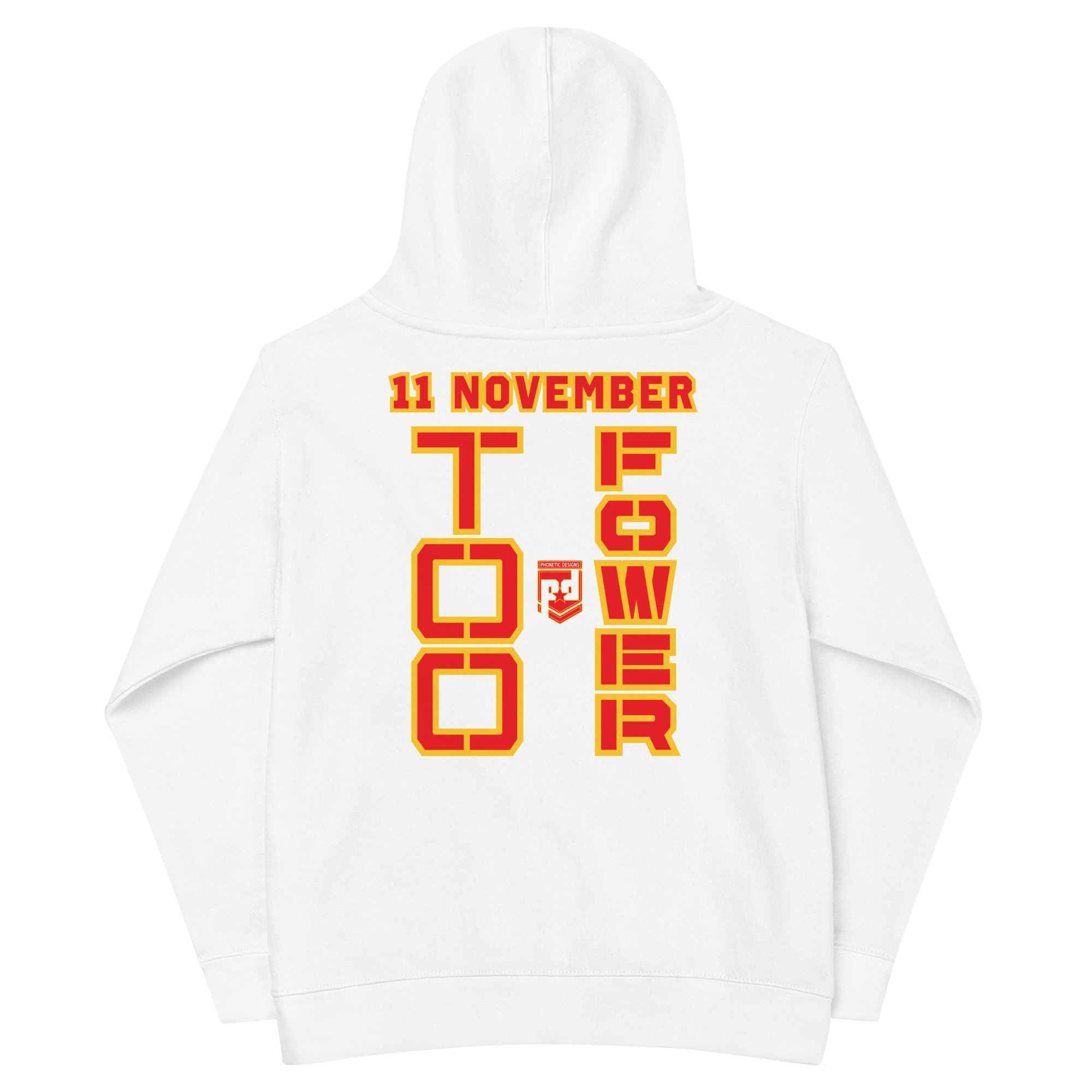 MOM IS A VETERAN TOO FOWER Kids Fleece Hoodie - Image 6