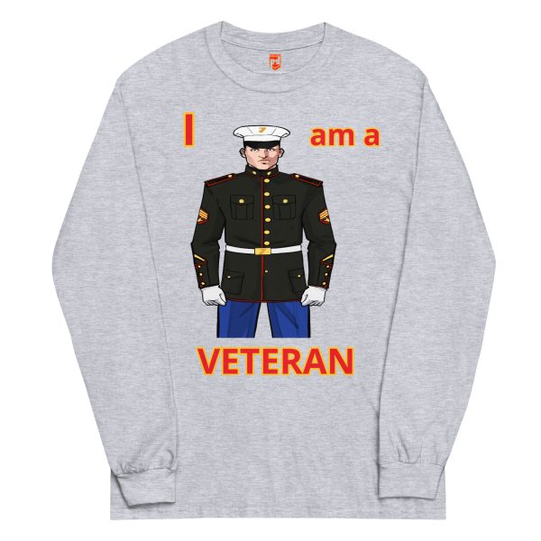 I AM A VETERAN TOO FOWER Long Sleeve Shirt - Image 3