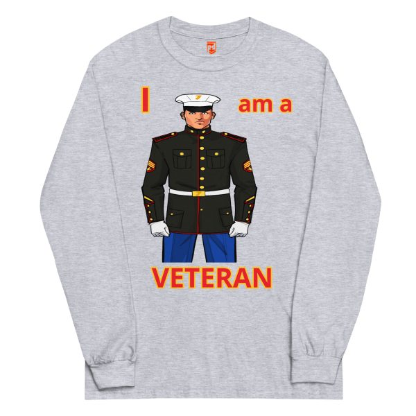 I AM A VETERAN TOO FOWER Long Sleeve Shirt - Image 3