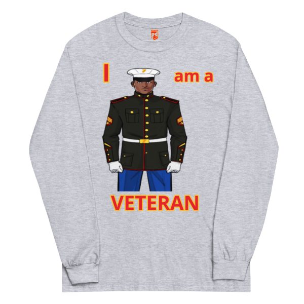 I AM A VETERAN TOO FOWER Long Sleeve Shirt - Image 3