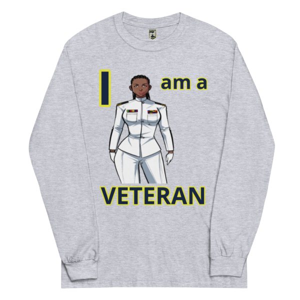 I AM A VETERAN TOO FOWER Long Sleeve Shirt - Image 3