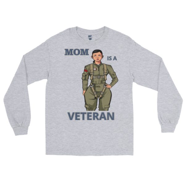 MOM IS A VETERAN TOO FOWER Long Sleeve Shirt - Image 3