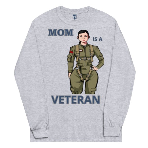 MOM IS A VETERAN TOO FOWER Long Sleeve Shirt - Image 3