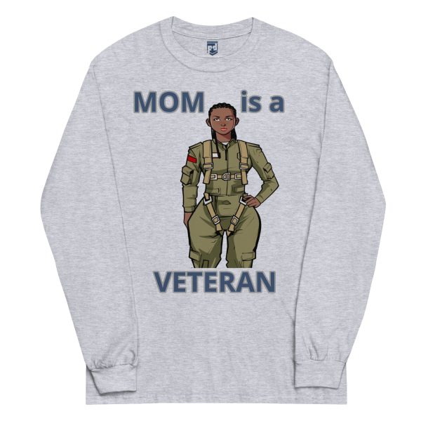 MOM IS A VETERAN TOO FOWER Long Sleeve Shirt - Image 3