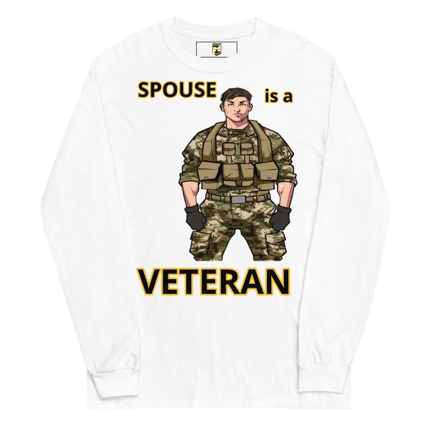 SPOUSE IS A VETERAN TOO FOWER Long Sleeve Shirt - Image 5