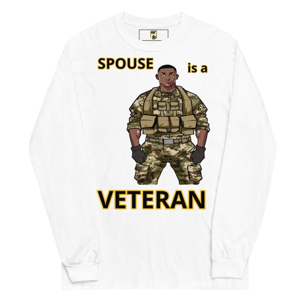 SPOUSE IS A VETERAN TOO FOWER Long Sleeve Shirt - Image 5