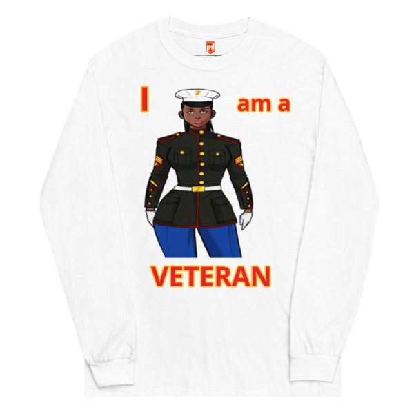 I AM A VETERAN TOO FOWER Long Sleeve Shirt - Image 5