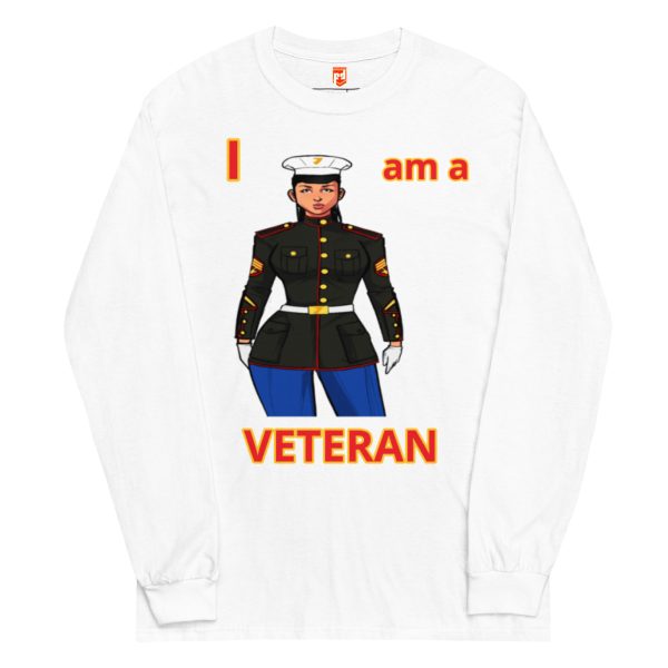 I AM A VETERAN TOO FOWER Long Sleeve Shirt - Image 5