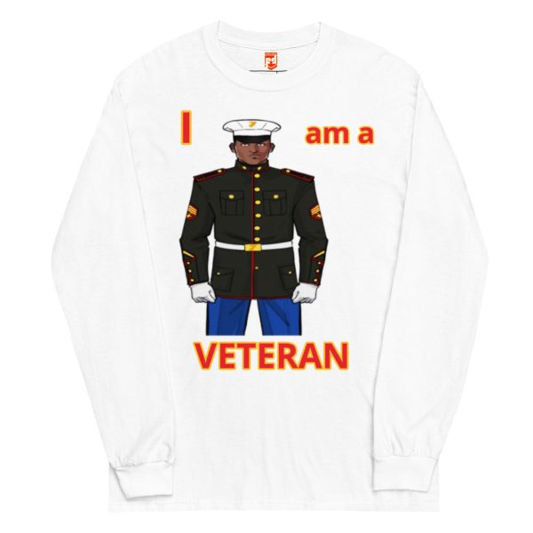 I AM A VETERAN TOO FOWER Long Sleeve Shirt - Image 5
