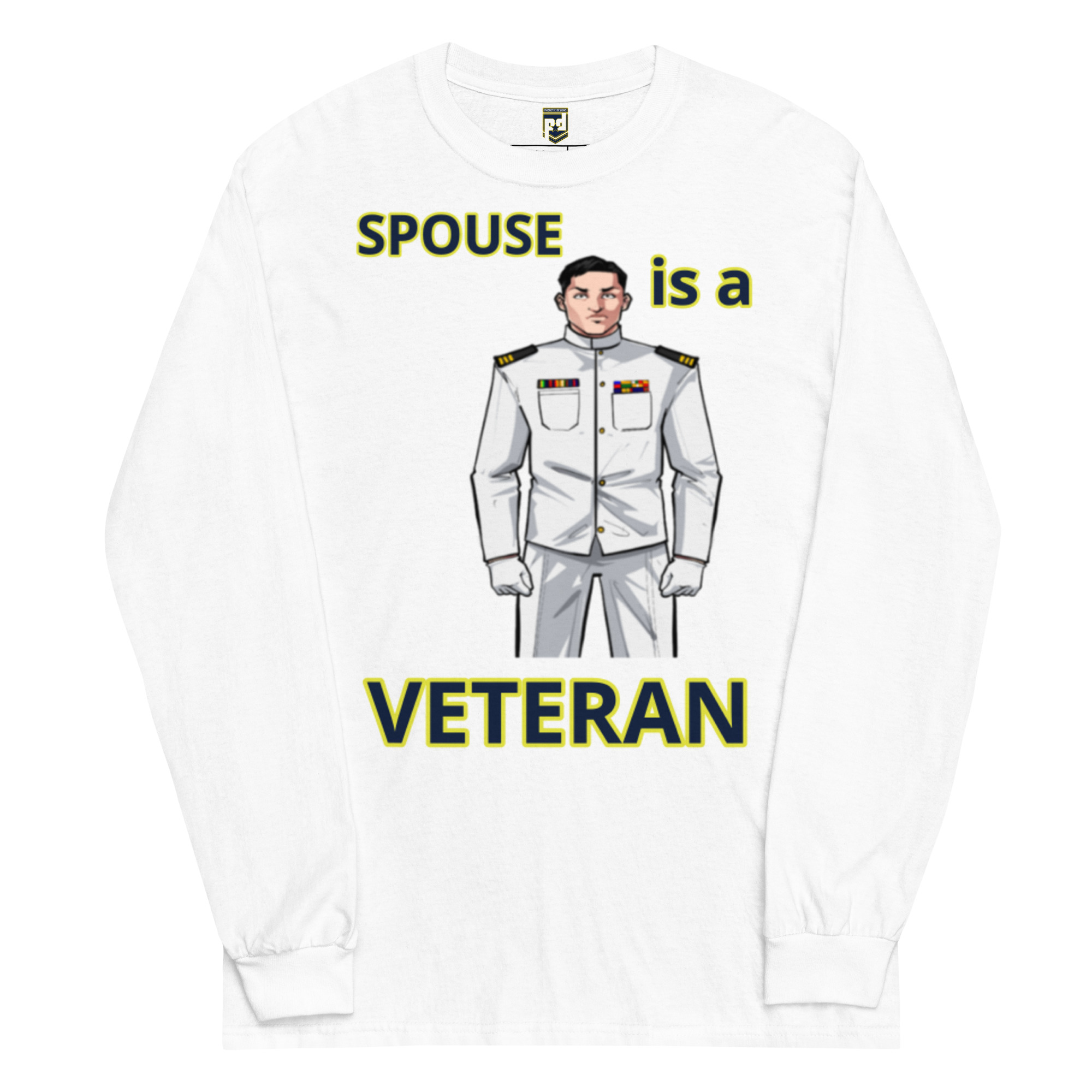 SPOUSE IS A VETERAN TOO FOWER Long Sleeve Shirt - Image 5