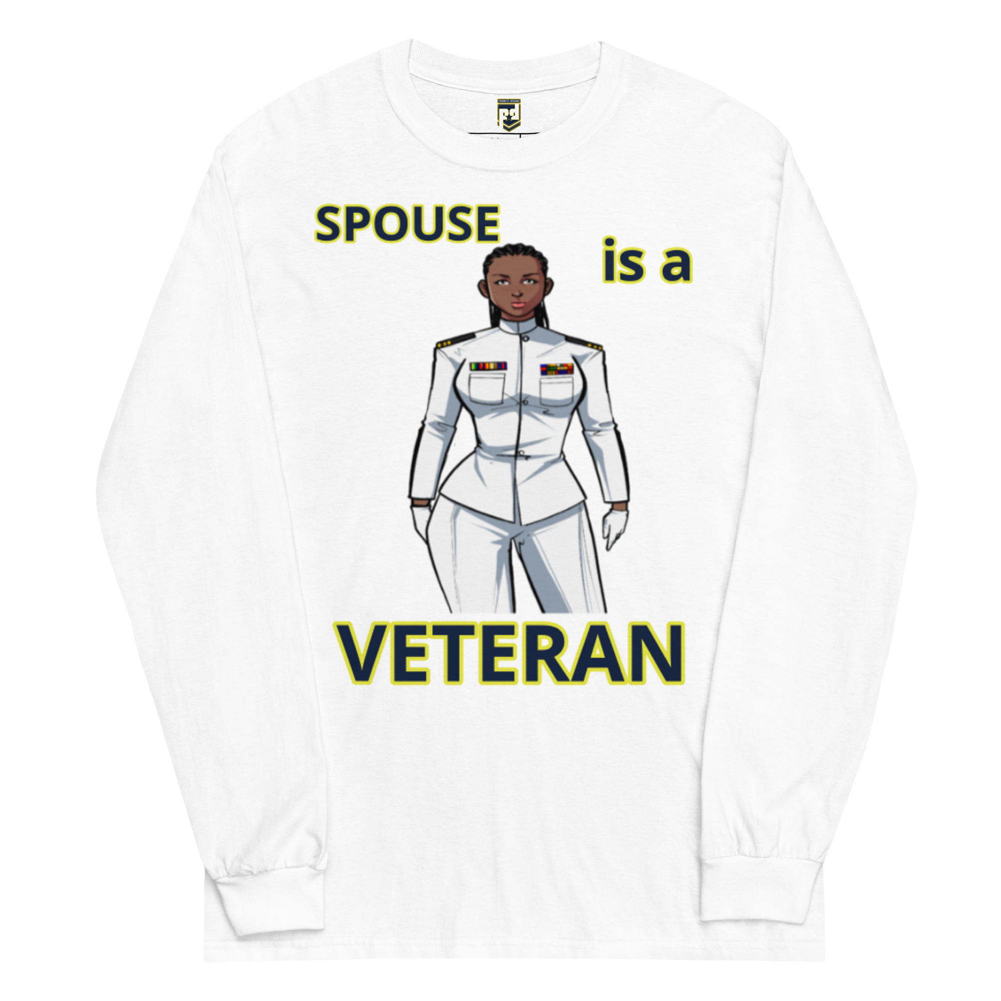SPOUSE IS A VETERAN TOO FOWER Long Sleeve Shirt - Image 5