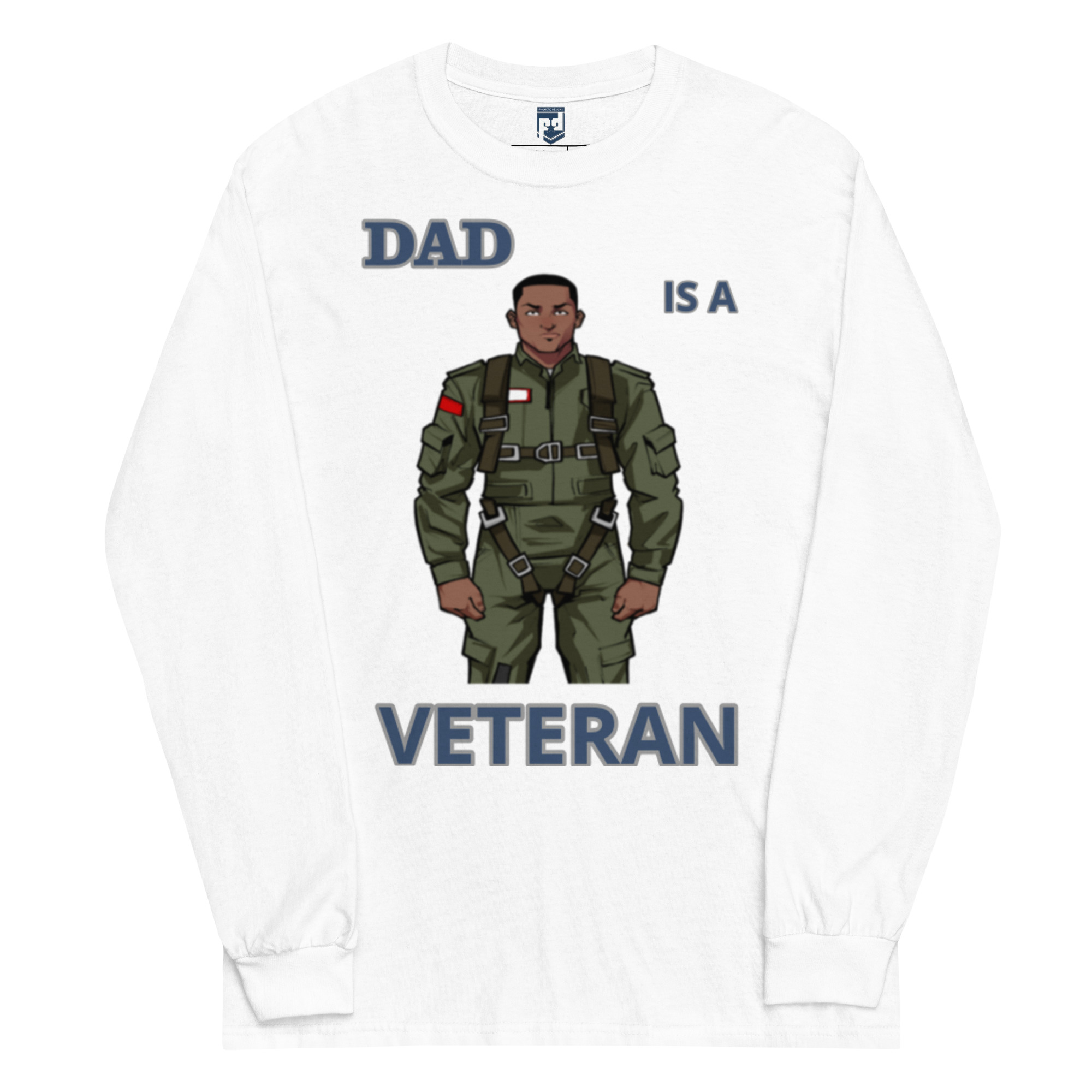 DAD IS A VETERAN TOO FOWER Long Sleeve Shirt - Image 5