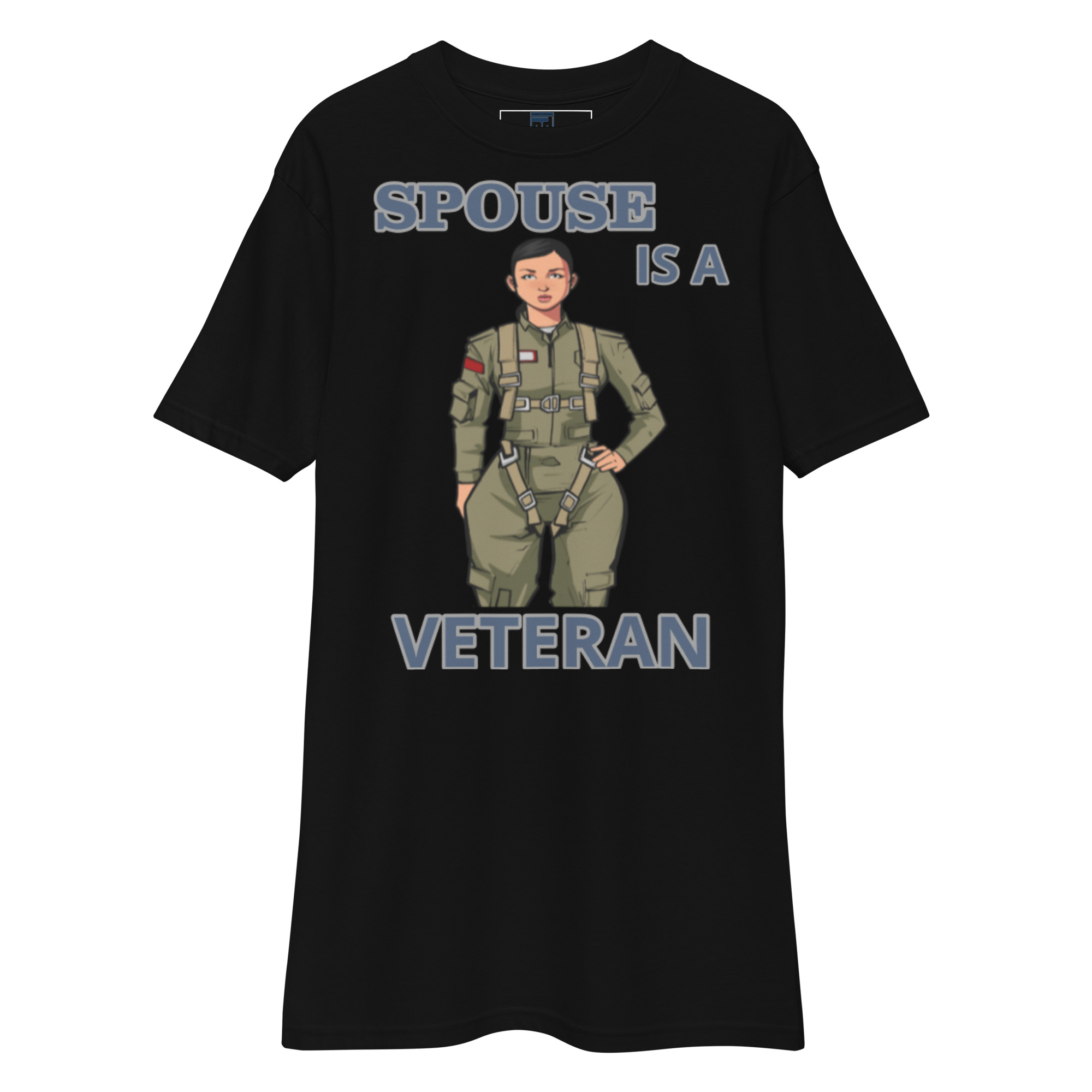 SPOUSE IS A VETERAN TOO FOWER Tee