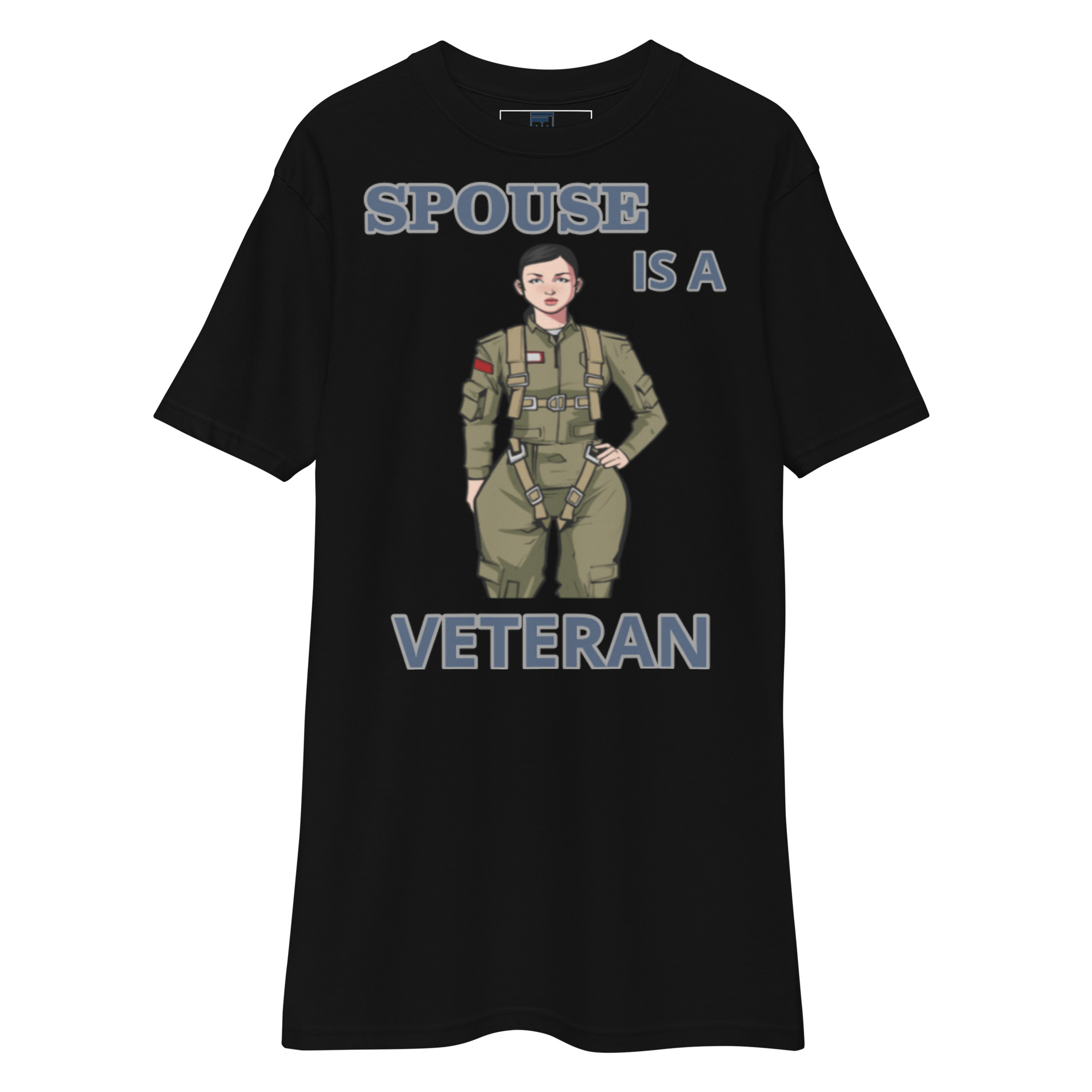 SPOUSE IS A VETERAN TOO FOWER Tee