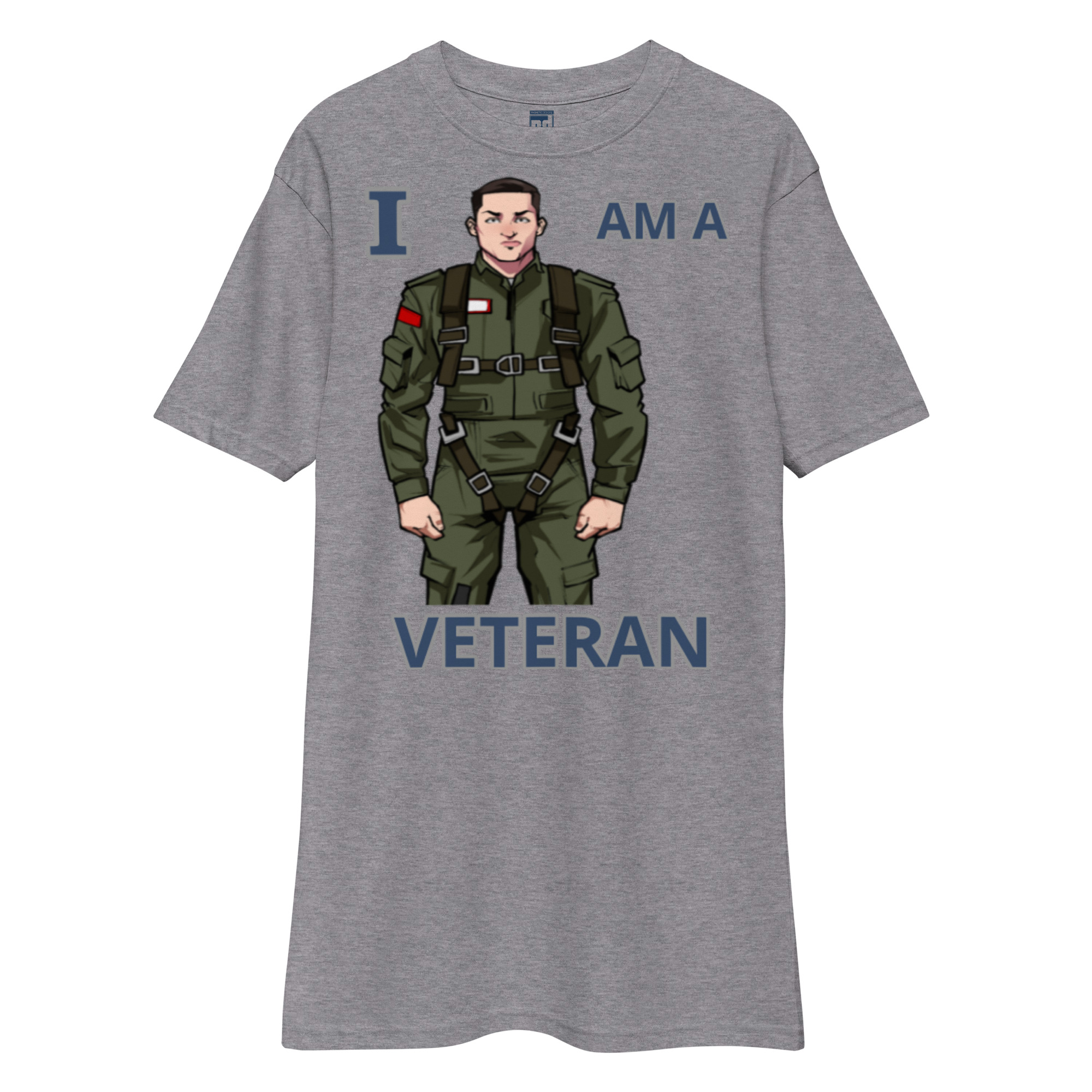 I AM A VETERAN TOO FOWER Tee - Image 3