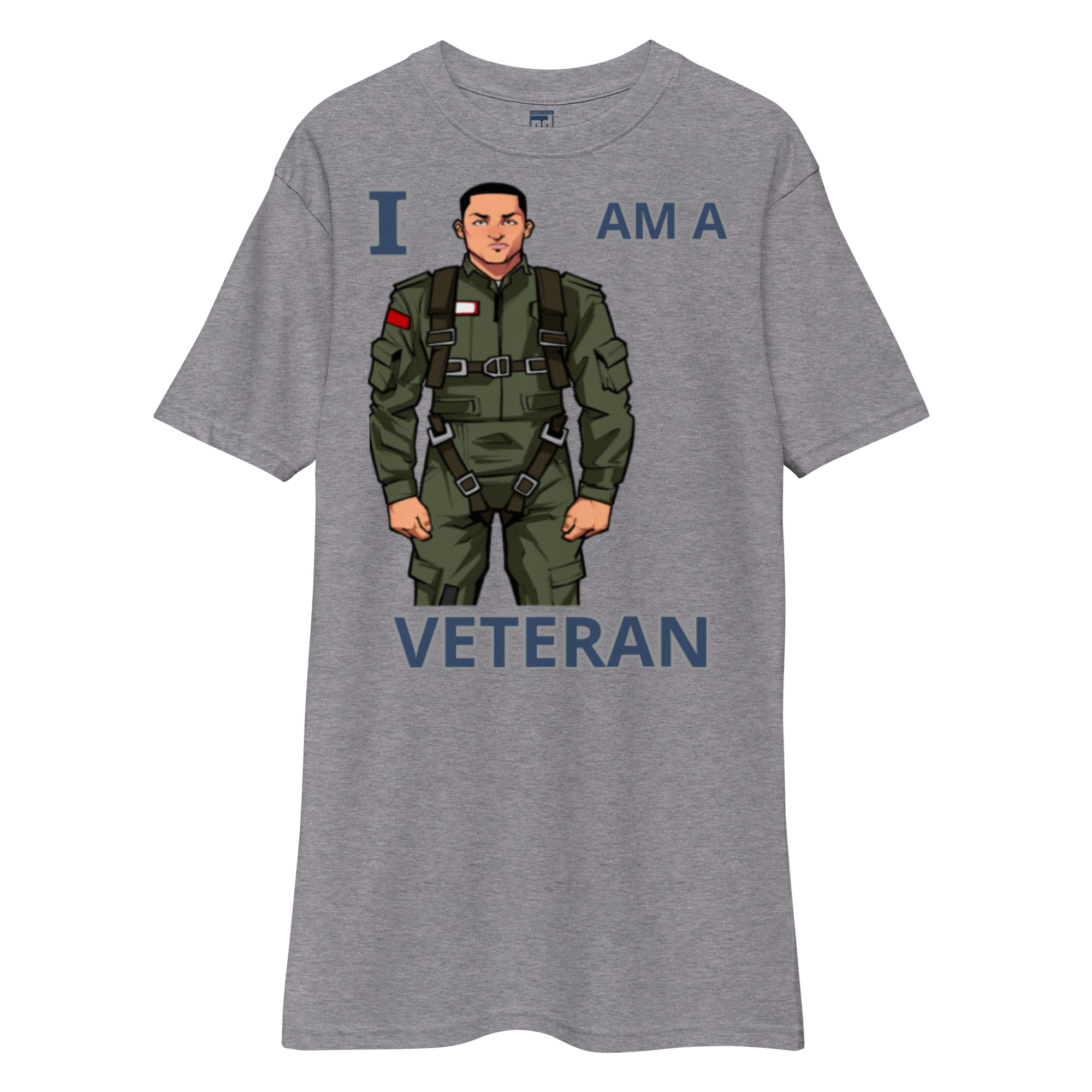 I AM A VETERAN TOO FOWER Tee - Image 3