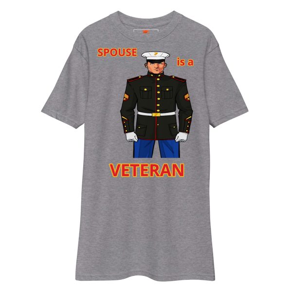 SPOUSE IS A VETERAN TOO FOWER Tee - Image 3