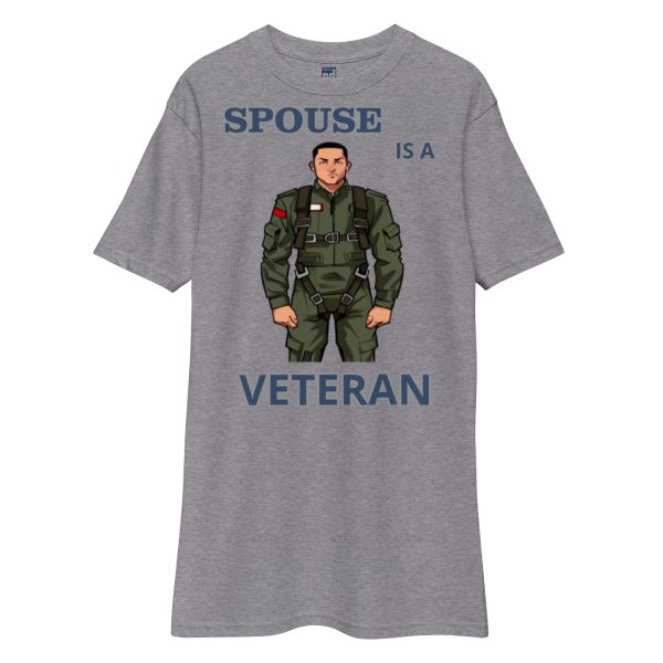 SPOUSE IS A VETERAN TOO FOWER Tee - Image 3