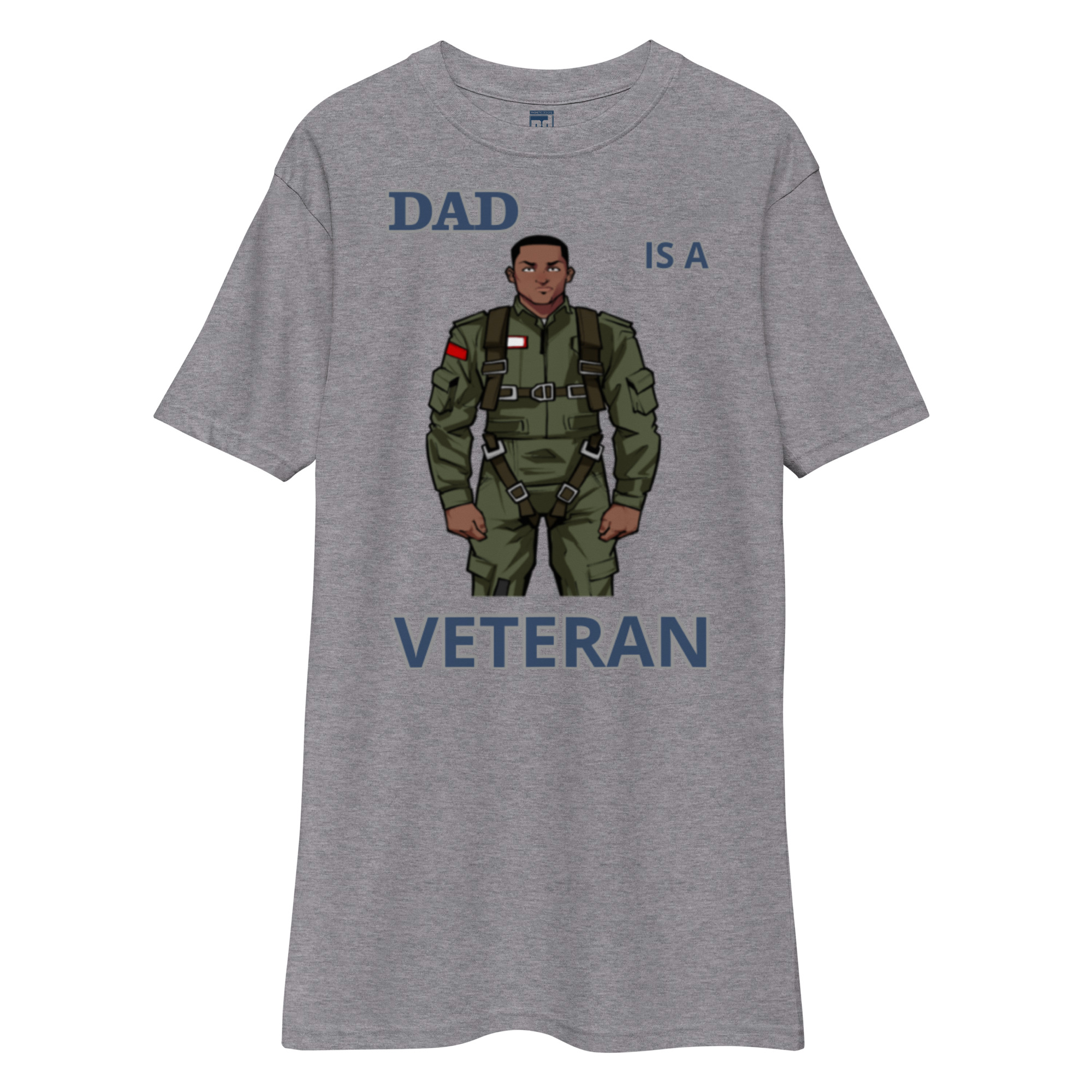DAD IS A VETERAN TOO FOWER Tee - Image 3