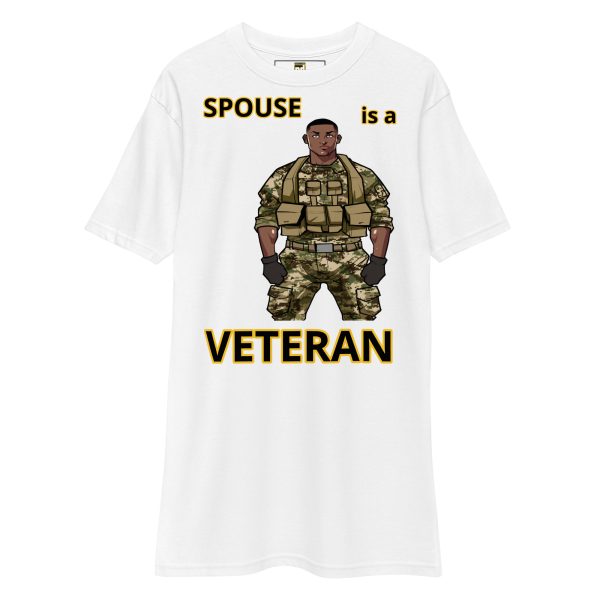 SPOUSE IS A VETERAN TOO FOWER Tee - Image 5