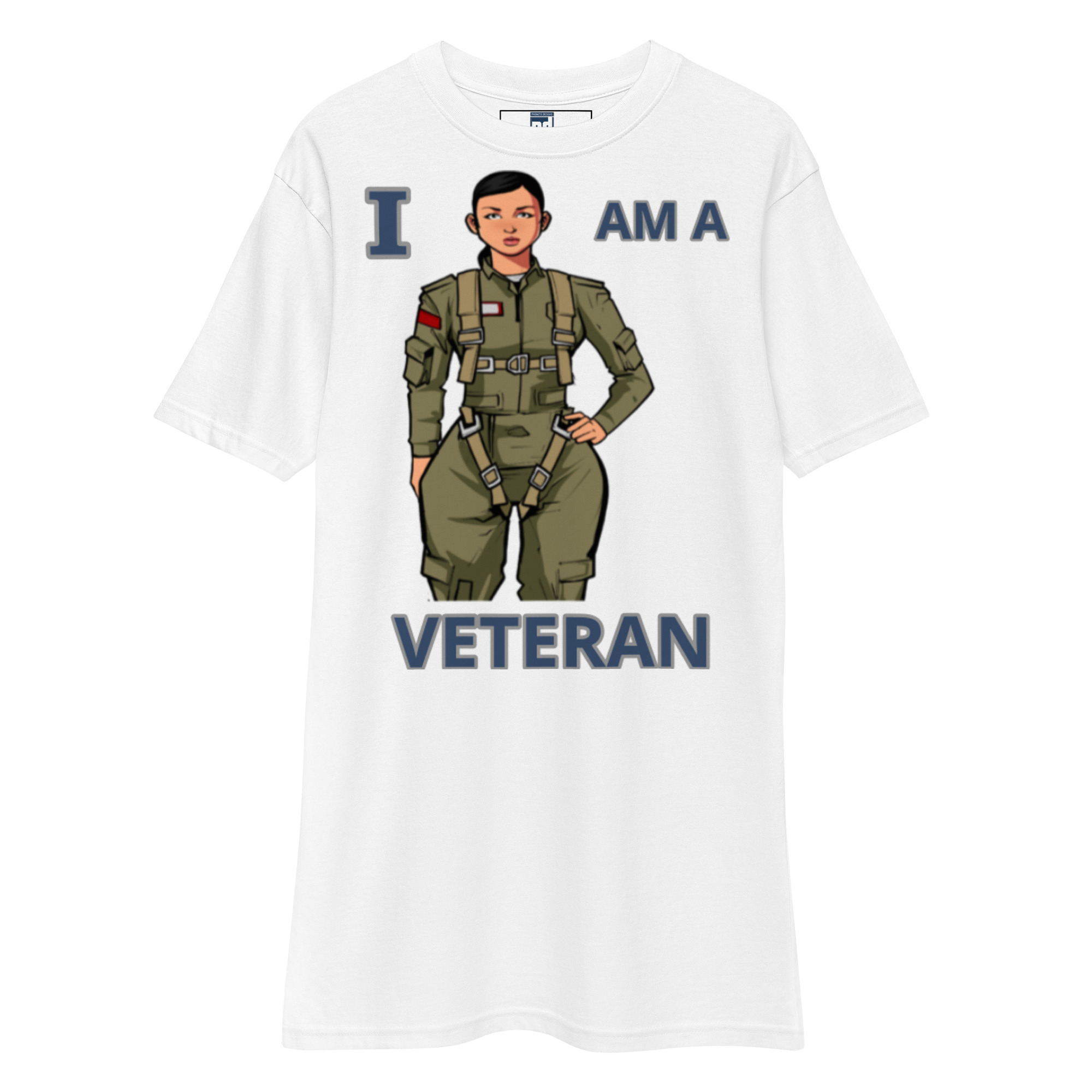 I AM A VETERAN TOO FOWER Tee - Image 5