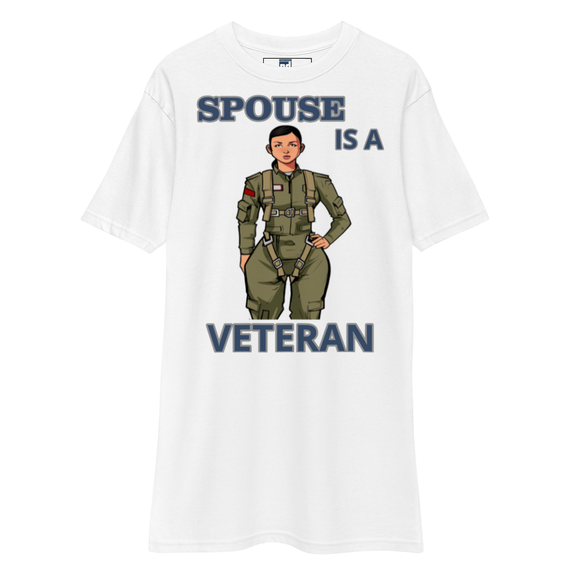 SPOUSE IS A VETERAN TOO FOWER Tee - Image 5