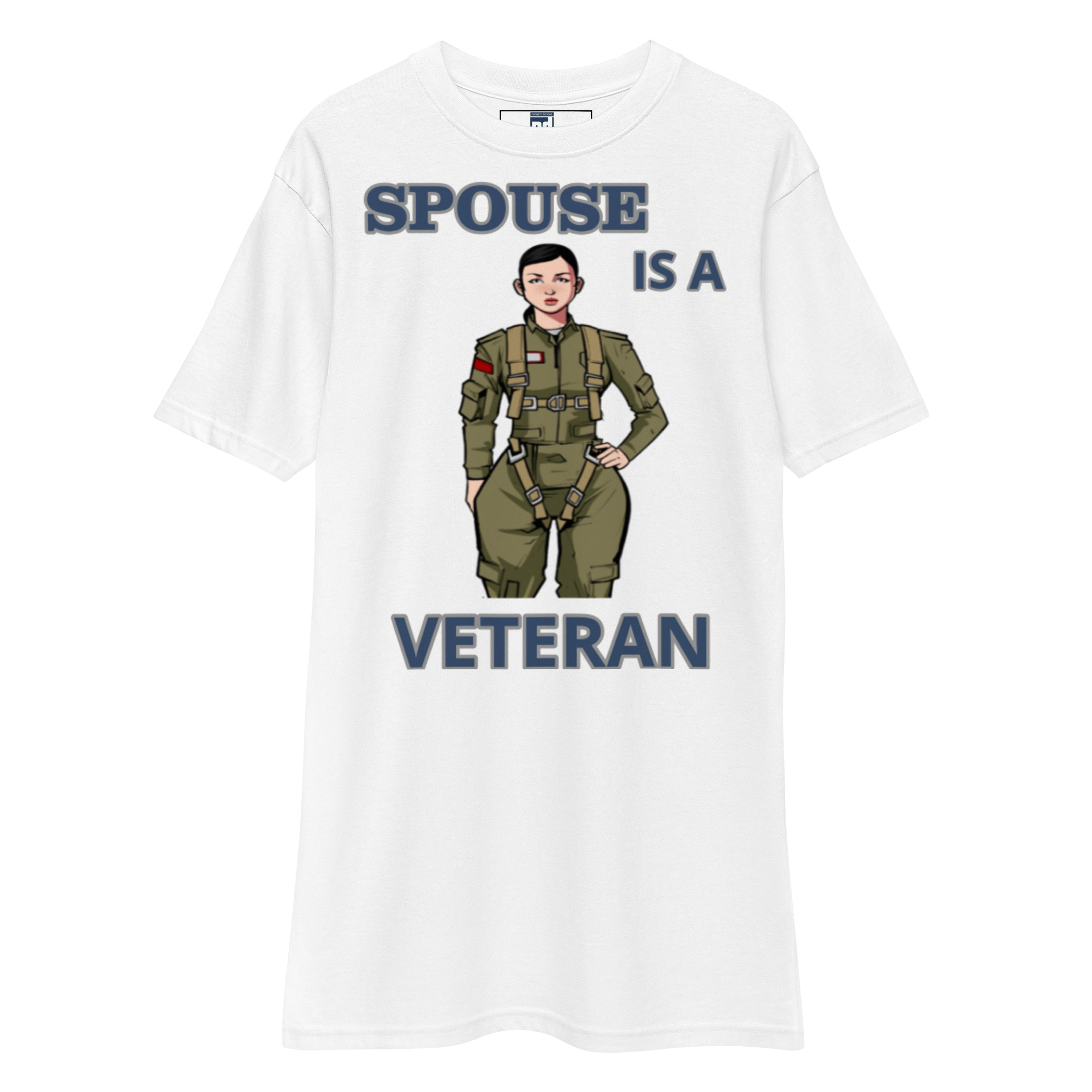 SPOUSE IS A VETERAN TOO FOWER Tee - Image 5