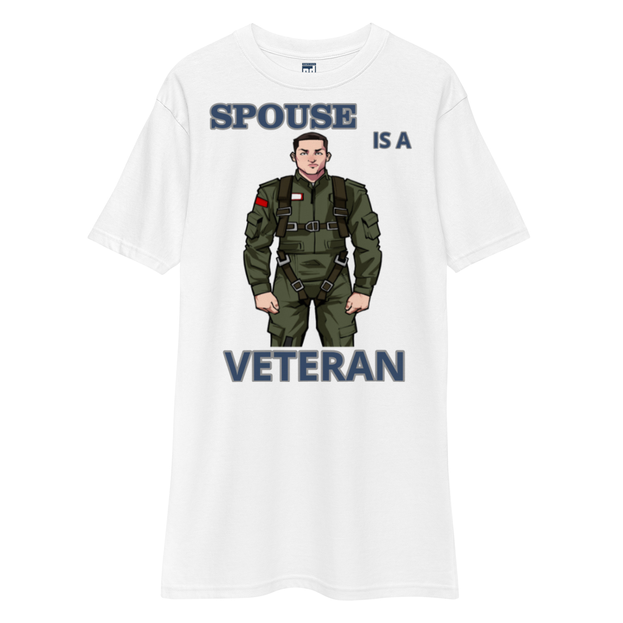 SPOUSE IS A VETERAN TOO FOWER Tee - Image 5