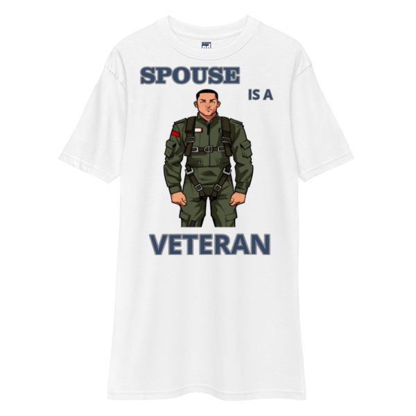 SPOUSE IS A VETERAN TOO FOWER Tee - Image 5