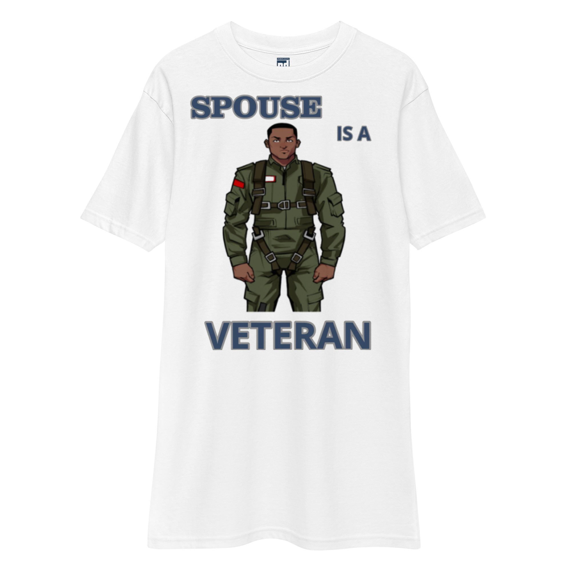 SPOUSE IS A VETERAN TOO FOWER Tee - Image 5
