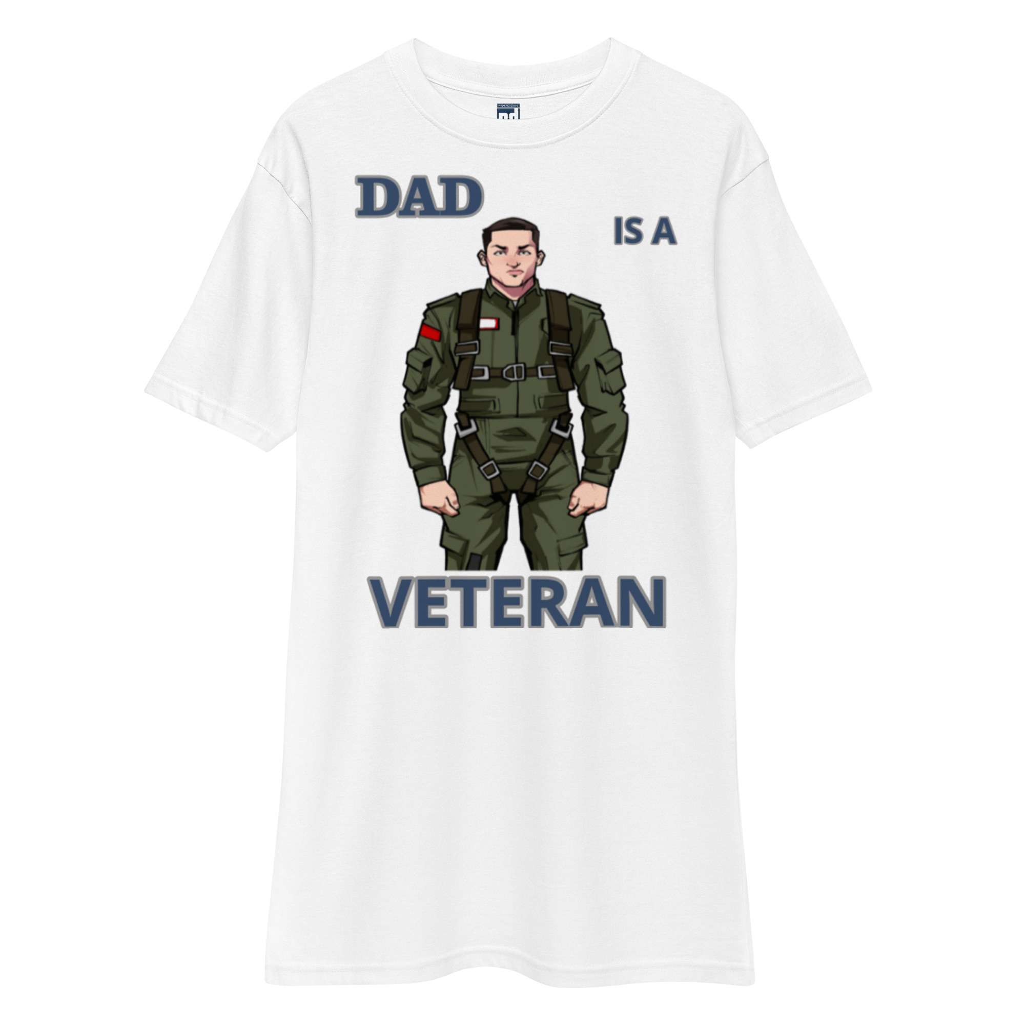 DAD IS A VETERAN TOO FOWER Tee - Image 5