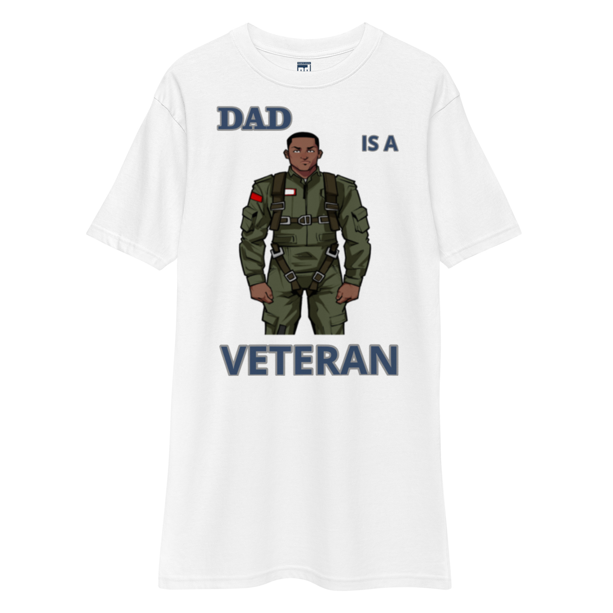 DAD IS A VETERAN TOO FOWER Tee - Image 5