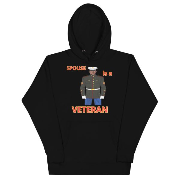 SPOUSE IS A VETERAN TOO FOWER Unisex Hoodie