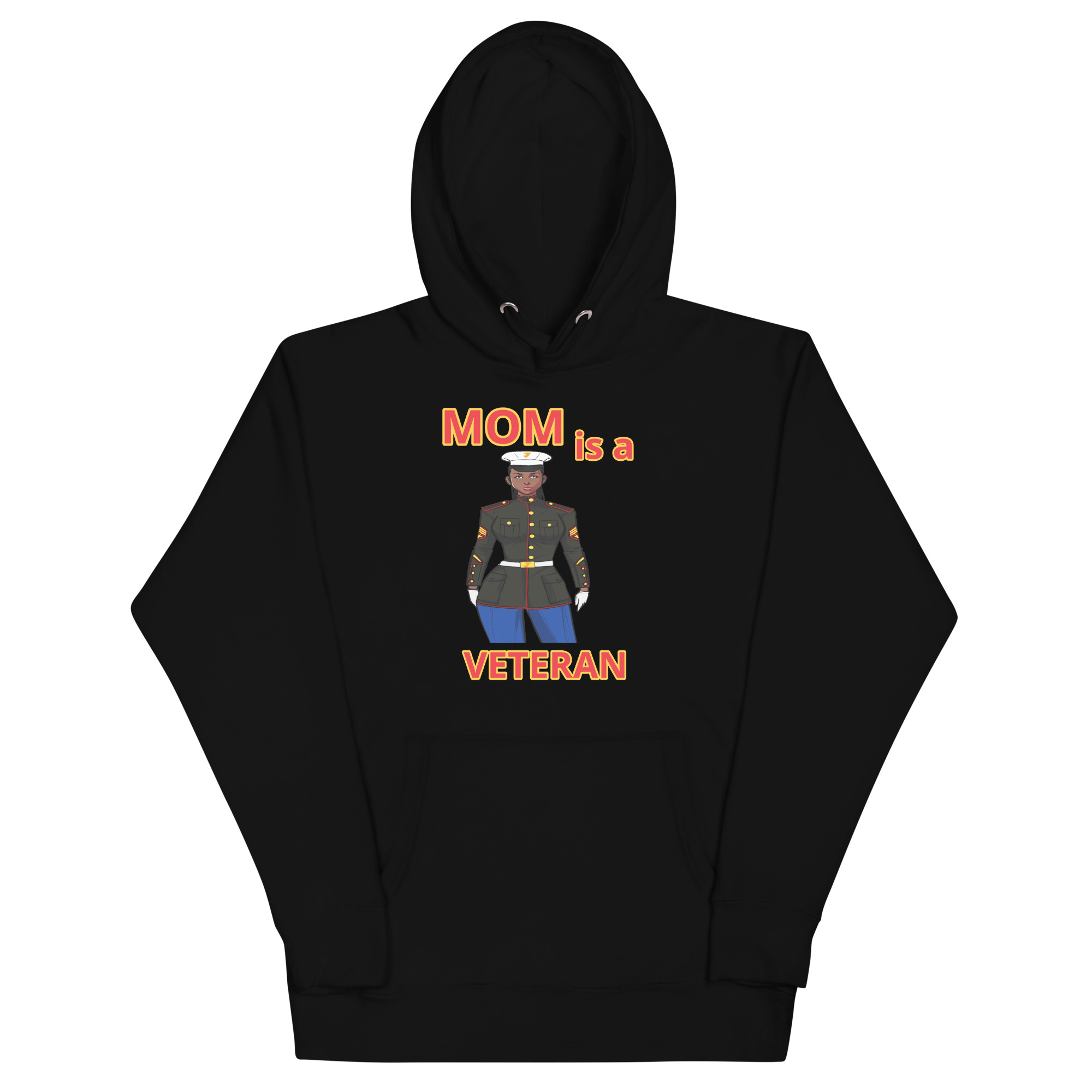 MOM IS A VETERAN TOO FOWER Unisex Hoodie