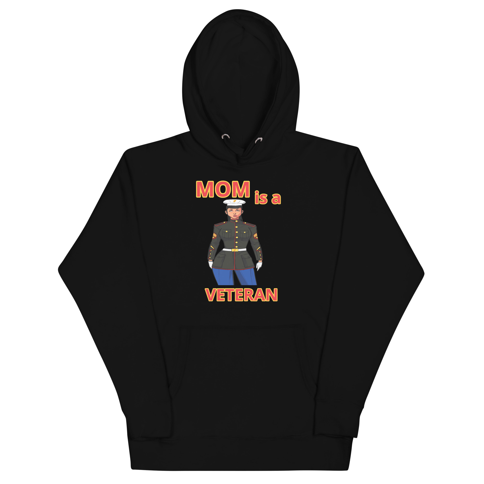 MOM IS A VETERAN TOO FOWER Unisex Hoodie
