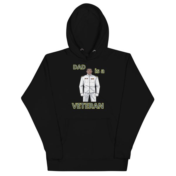 DAD IS A VETERAN TOO FOWER Unisex Hoodie