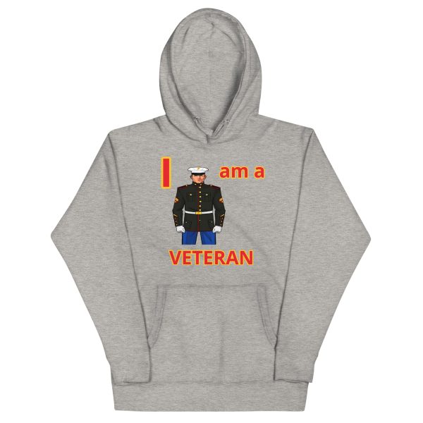I AM A  VETERAN TOO FOWER Unisex Hoodie - Image 3