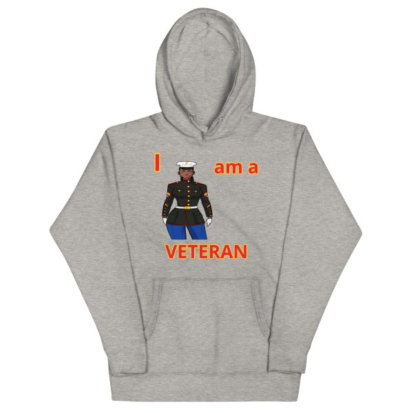 I AM A  VETERAN TOO FOWER Unisex Hoodie - Image 3