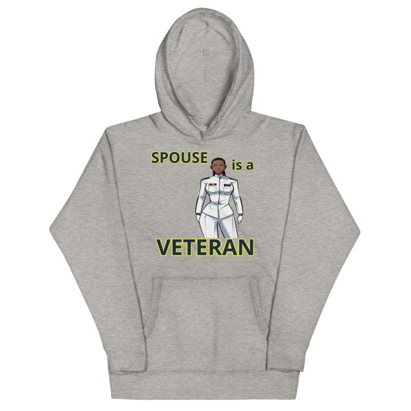 SPOUSE IS A VETERAN TOO FOWER Unisex Hoodie