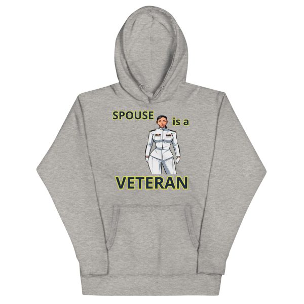 SPOUSE IS A VETERAN TOO FOWER Unisex Hoodie