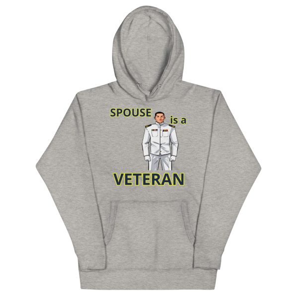 SPOUSE IS A VETERAN TOO FOWER Unisex Hoodie