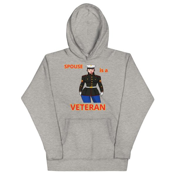 SPOUSE IS A VETERAN TOO FOWER Unisex Hoodie - Image 3