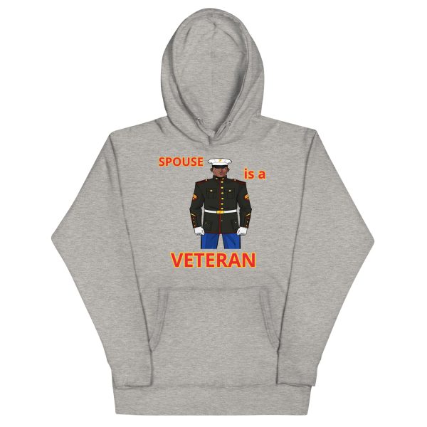 SPOUSE IS A VETERAN TOO FOWER Unisex Hoodie - Image 3