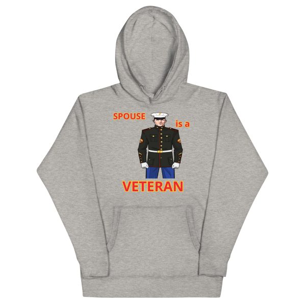 SPOUSE IS A VETERAN TOO FOWER Unisex Hoodie - Image 3