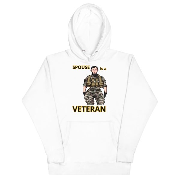 SPOUSE IS A VETERAN TOO FOWER Unisex Hoodie - Image 5
