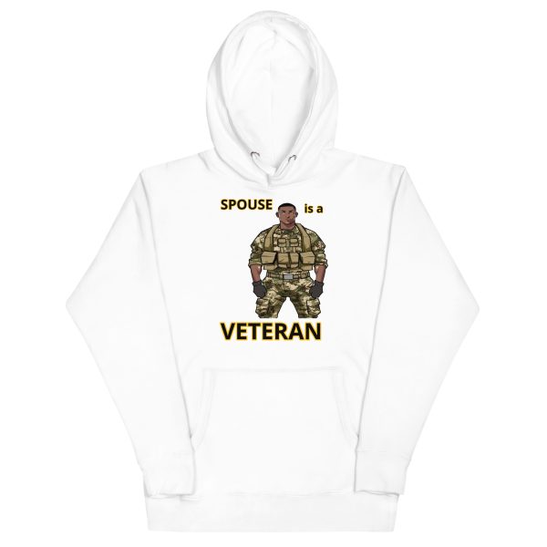 SPOUSE IS A VETERAN TOO FOWER Unisex Hoodie - Image 5