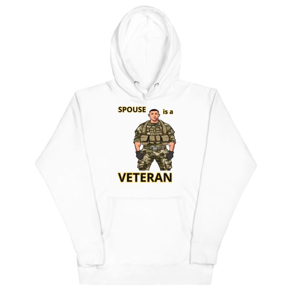 SPOUSE IS A VETERAN TOO FOWER Unisex Hoodie - Image 5