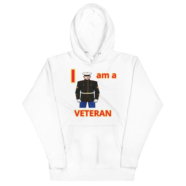 I AM A  VETERAN TOO FOWER Unisex Hoodie - Image 5